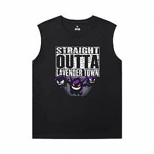 Personalised Gengar Tshirts Pokemon Sleeveless T Shirt Black WS2402 Offical Merch