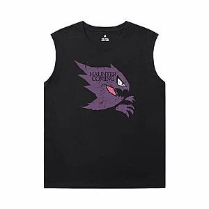 Pokemon Black Sleeveless Shirt Men Hot Topic Gengar Tee Shirt WS2402 Offical Merch