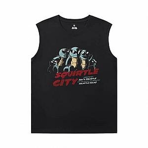 Pokemon Tee Shirt Quality Squirtle Sleeveless T Shirt For Gym WS2402 Offical Merch