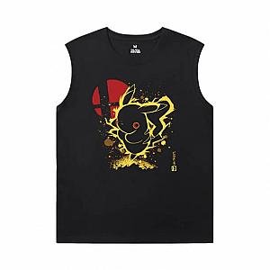 Pokemon T-Shirts Personalised Black Sleeveless T Shirt WS2402 Offical Merch