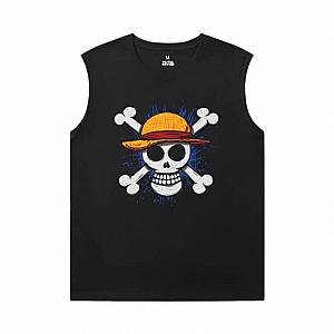 Anime One Piece Tee Cotton Mens Sleeveless T Shirts WS2402 Offical Merch