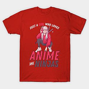Just a girl - Who Loves Anime and Ninjas T-shirt TP3112
