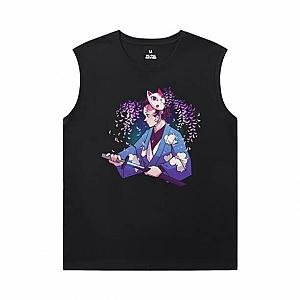 Anime Demon Slayer Tee Shirt Cotton Sports Sleeveless T Shirts WS2402 Offical Merch