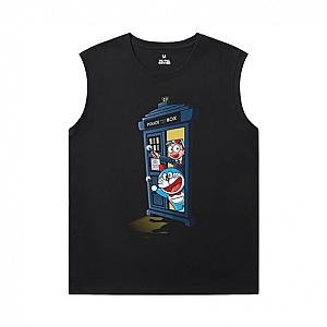 Doraemon Black Sleeveless T Shirt Cotton T-Shirt WS2402 Offical Merch