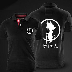 Quality Dragon Ball Son Goku Black Polo T Shirt For Men Boy WS2402 Offical Merch