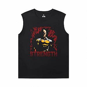 One Punch Man Men'S Sleeveless T Shirts Cotton Vintage Anime Shirt WS2402 Offical Merch