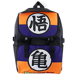 Dragon Ball Z Backpacks -  Son Goku &amp; Master Roshi Kanji Symbol Travel Backpack SAI0505