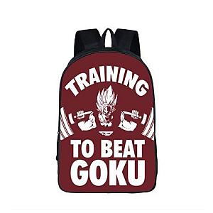 Dragon Ball Backpacks - Gym Training To Beat Goku School Backpack Bag  SAI0505