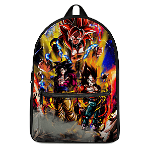 Dragon Ball Backpacks -  GT Goku Vegeta Gogeta SSJ4 Dope Canvas Backpack SAI0505