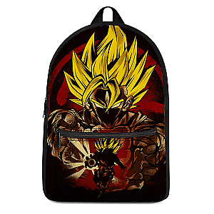 Dragon Ball Z Backpacks -  Goku SSJ2 Kamehameha Red Art Backpack SAI0505