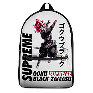 Dragon Ball Z Backpacks - Supreme Inspired Art Rose Goku Black Zamasu Awesome Backpack SAI0505