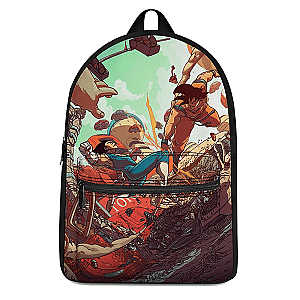 Dragon Ball Backpacks -  Son Goku Versus Vegeta Saiyan Battle Dope Backpack SAI0505