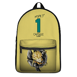 Dragon Ball Z Backpacks -  Future Trunks Xeno Capsule Corp Yellow Backpack SAI0505