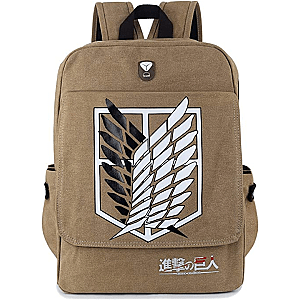 Attack on Titan Backpacks - Attack on Titan Wings of Freedom Anime Canva Backpack