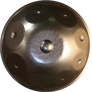 Raw Steel 9 Note Handpan In A Minor (Standard Diameter) SAI0505