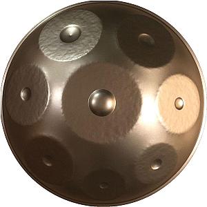 Raw Steel 8 Note Handpan In F Minor (Large Diameter) SAI0505