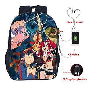 Gurren Lagann Backpack: Printed Backpack Tengen Toppa Gurren Lagann