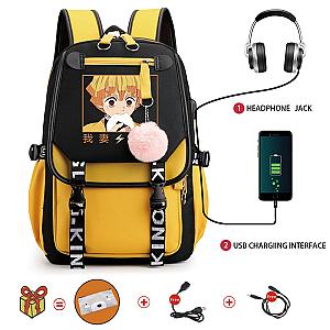 Zenitsu Demon Slayer Large Capacity Anime Backpack