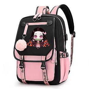 Nezuko Demon Slayer School Bag Anime Backpacks