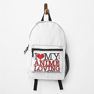 I Love My Anime Girlfriend I Heart My GF Valentines Day Couples Gift Backpack