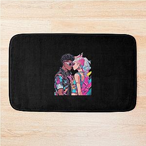 Anime Interracial Love Bath Mat