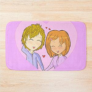 Anime couple  Bath Mat