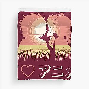 I love us Anime style Couple Duvet Cover