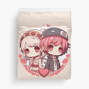 anime valentine  Show Your Love for Your Favorite Characters Duvet Cover