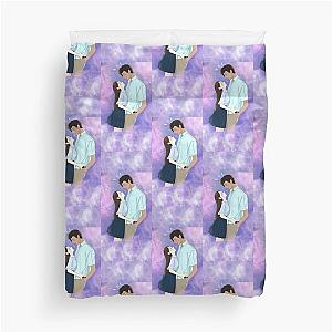 Galaxy Anime Interracial Couple Duvet Cover