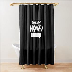 Mens Matching Couples Anime Boyfriend Shes My Waifu Shirt Shower Curtain