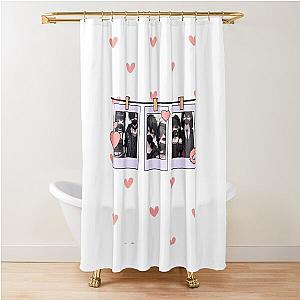 Cute anime couple polaroids Shower Curtain