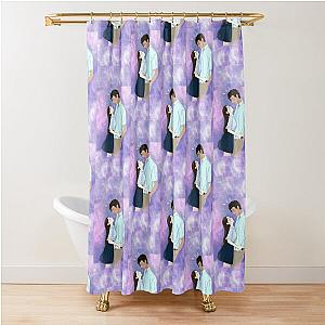 Galaxy Anime Interracial Couple Shower Curtain