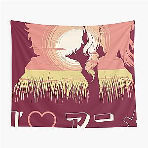 I love us Anime style Couple Tapestry