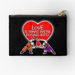 Love Fusion Super Saiyan Anime Manga Matching Shirt For Couples Zipper Pouch