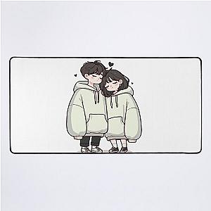 Cute Couples : a love story Desk Mat