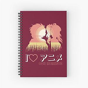 I love our moments Anime style Couple T-Shirt Spiral Notebook