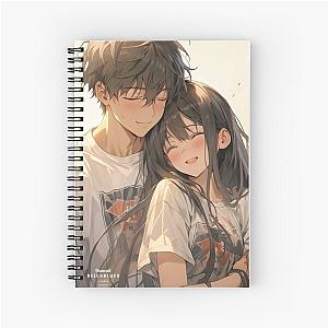 Romantic anime couples Spiral Notebook