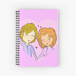 Anime couple  Spiral Notebook