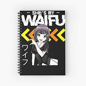 Shes My Waifu Hes My Senpai Anime Manga Couples Romantic Spiral Notebook