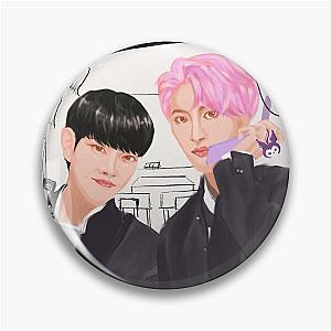 Ateez hyungline couples manga anime highschool boys sticker T-shirt posters fanart kpop Pin