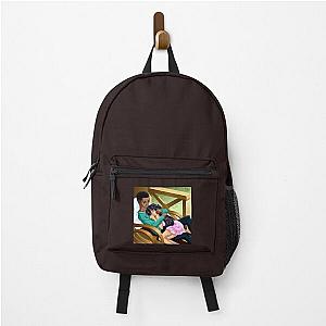 AFRO-ANIME illustration Interracial cupid   Backpack