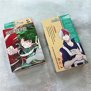 54PCS My Hero Academia Midoriya Izuku home indoor game poker Model COS Collection card Gift