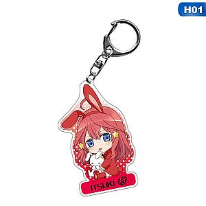 Quintuplets Quintessential Keychain Japanese Animated Cartoon Go-Toubun No Hanayome AT2302 Official Merch