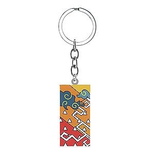 Rectangle Acrylic Keychain Demon Slayer Pvc Foil Kimetsu No Yaiba Santo Japan AT2302 Official Merch