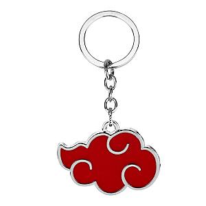 Red Cloud Akatsuki Uchiha Itachi Pendant Keychain Logo Keychain Car Accessories AT2302 Official Merch