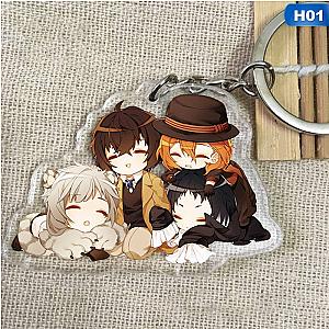 Stray Dog Bungou Animated Atsushi Acrylic Double Face Key Chain Pendant AT2302 Official Merch