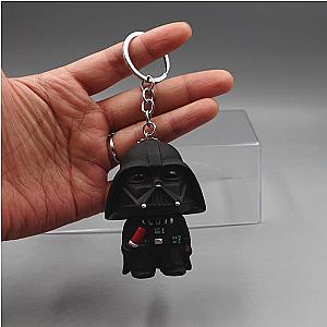 Star Wars 3D Animated Cute Pvc Key Figure Keychain Yoda Darth Vader Of The Pendant AT2302 Official Merch