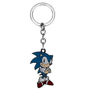 Sonic The Hedgehog Animated Figure Key Enamel Charm Metal Collar Cosplay AT2302 Official Merch