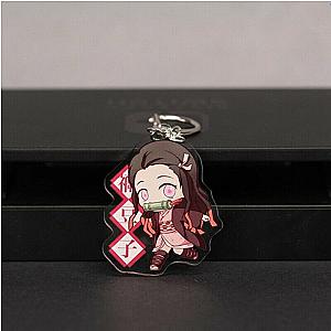 Slayer: Kimetsu No Yaiba Two Sides Acrylic Key Chain Pendant Cosplay Anime AT2302 Official Merch