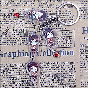 The Titan Acrylic Key Pendant For Key Ring With Red Heart Child Student Bead AT2302 Official Merch